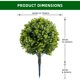 thumbnail image 2 of Set of 2 23in artificial eucalyptus trees con ground spike para indoor y outdoor use, 2 of 7