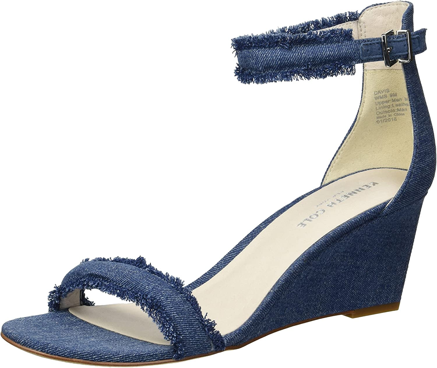 Davis Wedge Sandal with Ankle Strap 