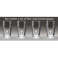 thumbnail image 2 of McClorey Irish Coat of Arms Pub Glasses - Set of 4 (Sand Etched), 2 of 2