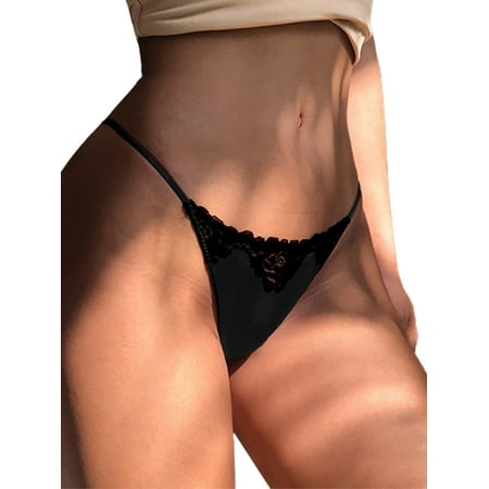 

FOREVER Women Sexy Lingerie Lace Hollow Out Thongs Underwear Slips Knickers Briefs Panties