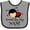 Heather and Black, variant on Inktastic Loved by My Nani Girls Baby Bib