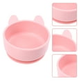 thumbnail image 1 of YSNOOWE Lot de 1 Bol Mignon en Silicone Rond Rose Facile à Nettoyer pour Repas d'Enfants, 1 of 8
