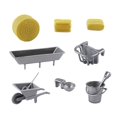 thumbnail image 1 of Milaget Farm Scene Decoration Miniature Model Kits Props Desktop Crafts Playset Ornament A, 1 of 9