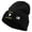 Black, variant on 101st Airborne Retired Embroidered 12 Inch Long Knitted Beanie - DK Grey OSFM