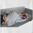 thumbnail image 6 of Pearls Soft Flannel Fleece Throw Blanket, Seashells Starfish and Coral Underwater Life Summertime Seaside Illustration, Cozy Plush for Indoor and Outdoor Use, 60" x 80", Red Beige Grey, by Ambesonne, 6 of 6