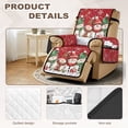 thumbnail image 3 of Yuyamidu Christmas Snowman Electric Recliner Chair Covers with Elastic Edge Replacement Recliner Chair Slipcover Comfortable Stretch Reclining Cover Gift for Holiday, 3 of 7
