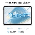 thumbnail image 3 of DOOGEE U11 Android 15 Tablets, 11 Inch Tablet with Gemini AI, 16GB+128GB/2TB, 8580mAh, Unisoc T7200, 5G WiFi Android Tablets | Widevine L1 | Bluetooth 5.0 | 13MP+6MP | GPS | OTG - Black, 3 of 7