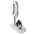 thumbnail image 2 of OttLite Wireless Charging LED Makeup Mirror - Illuminated Magnifying Light with USB Port, White, 2 of 7