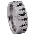 thumbnail image 3 of Falling Cat Tungsten Carbide Ring, 3 of 9