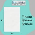 thumbnail image 5 of 1.5 Mil Clear Flat Open Top Poly Bags LDPE Packaging - 3"X8" & (5000 Bags), 5 of 7