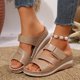 thumbnail image 1 of MKLEKYY Sandalias Casuales para Mujer 2025, Nuevas Zapatillas de Tacón Bajo para Mujer de Comercio Exterior, Sandalias Informales de Tacón Bajo Con Boca de Pez y Una Palabra Grande, 1 of 4