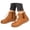 Brown, variant on Ankle Boots for Women Fashion Lace up Flat Boots Casual Non-Slip Round Toe Booties