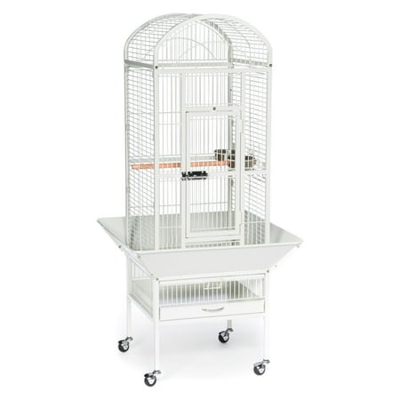 UPC: 0048081345122 | Prevue Pet Products Small Dome Top Cage – Chalk White 34512