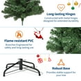 thumbnail image 6 of Artificial Christmas Tree, Lifelike Spruce Holiday Tree, Hinged Branch Design, Foldable Metal Stand, Perfect for Home, Office, and Party Decor, Easy to Assemble, 6 of 8