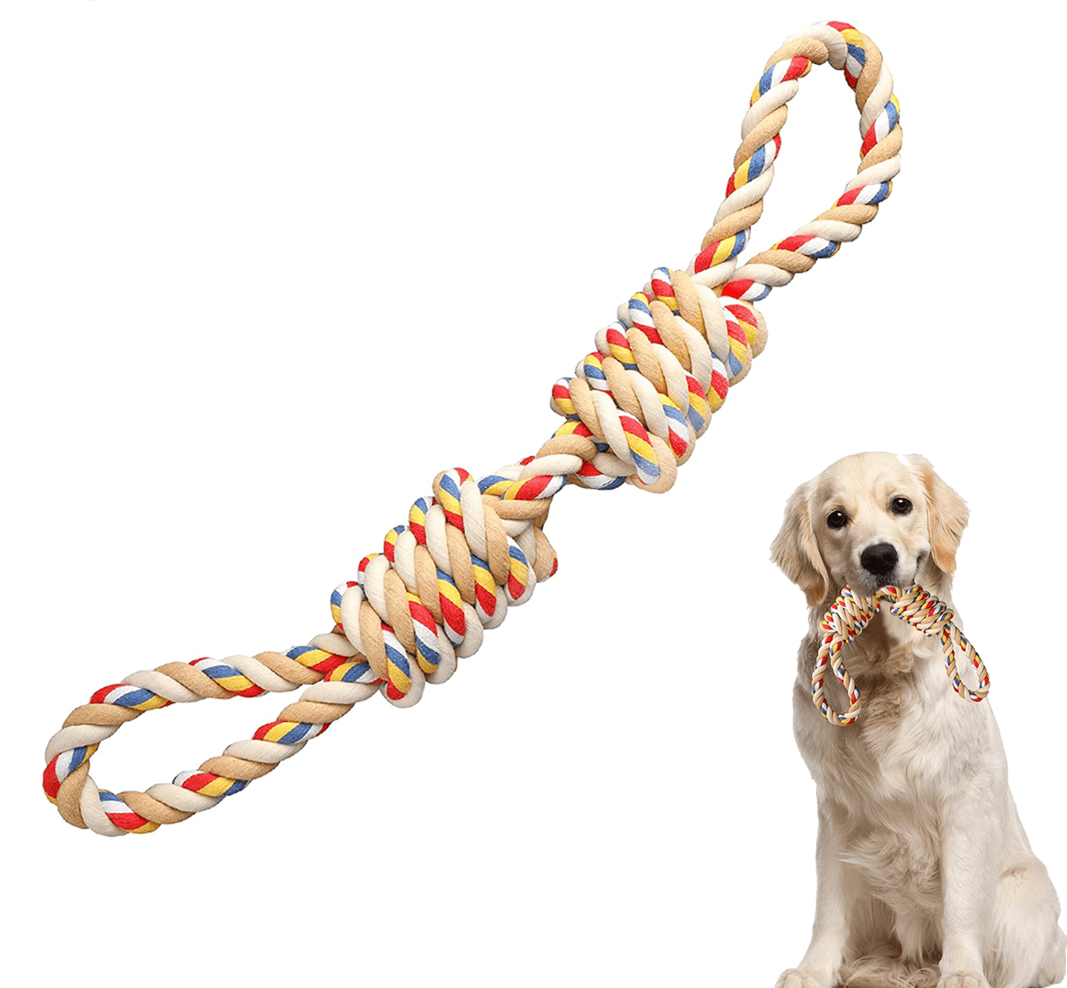 Rope Tug of War Toys Nearly Indestructible Chew Toys Set Jmxus Dog Rope Toys for Aggressive Chewers Tough Rope Toy Assortment with Storage Bag for Medium and Large Dogs 6 Pack 