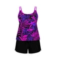 thumbnail image 7 of Womens Bathing Suits 2026 Tummy Control Swimsuits Adjustable Straps Swim Top with Sporty Pockets Boyshort Summer Swimwear, 7 of 7