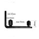 thumbnail image 2 of Carbon Steel Adjustable Sliding Floor Guide, Barn Door Hardware, 122*65mm, 2 of 4