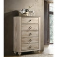 thumbnail image 5 of Roundhill Furniture White Wash Finish Bedroom Set, Queen Bed, Dresser, Mirror, Nightstand, Chest, 5 of 12