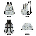 thumbnail image 4 of FORMRS Mini Backpack Purse for Women Quilted Travel Daypack Casual Shoulder Bag, Blue Lemons Pattern, 4 of 7