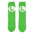 thumbnail image 1 of Calcetines Nintendo Super Mario Luigi Logo Cozy Adult Crew, 1 of 4