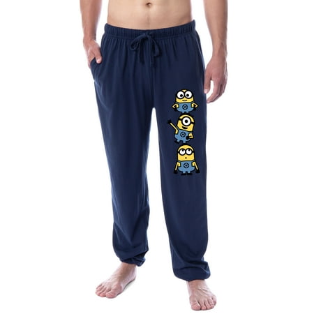 

Despicable Me Mens Minions Chibi Character Sleep Jogger Pajama Pants (Large)