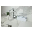 thumbnail image 2 of Kyiv Dish Soap Dispenser and Sponge Holder with Towel Rack, Kitchen Sink Caddy Organizer (White), 2 of 4