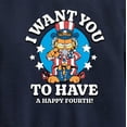 thumbnail image 3 of Garfield - Want You To Have A Happy Fourth - Toddler & Youth Crewneck Fleece Sweatshirt, 3 of 5