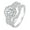 Silver White Round, variant on Rings For Women Wedding Ring Sets 925 Sterling Silver AAAAA Cz Round Emerald Size 10
