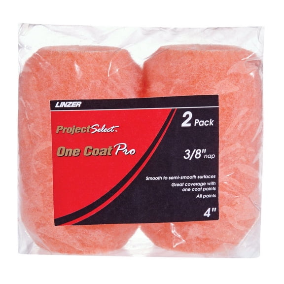 Linzer RS 11442 0400 Polyester Paint Roller Cover, 4"