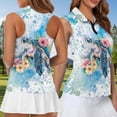 thumbnail image 3 of Jeiento His and Hers Matching Outfits Watercolor Sea Turtle Casual Short Sleeve Shirts for Tennis Athletic Workout Running Womens Sleeveless Tennis Shirt Golf Wear, 3 of 7
