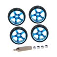 thumbnail image 4 of DOMELAY 4Pcs Wheel Rims Replace Modification Sturdy 25mm Premium Aluminum Alloy Rims for Blue, 4 of 8