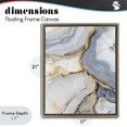 thumbnail image 4 of Stupell Industries Modern White And Gray Geode Brown Floating Frame Canvas Art, 17 x 21, by Svetlana Aleynikova, 4 of 8