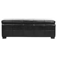 thumbnail image 5 of Safavieh Madison Leather Storage Bench in Black, 5 of 5