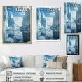thumbnail image 4 of Designart "Serenity Sunset Glacier Icy wall art II" Landscape & Nature Floater Framed Wall Art Living Room, 4 of 7
