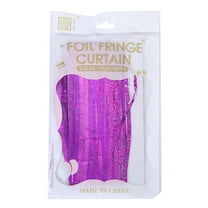 Miyuadkai Party Foil Curtains Curtain For Birthday Wedding Party Bright Rain Curtain Party Decoration Rain Curtain room decor Hot Pink One Size