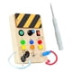 thumbnail image 3 of Tablero de actividades con interruptores, juguete de viaje, luces, interruptor, juego de aprendizaje, juguetes Montessori para Rectángulo con llave, 3 of 9