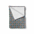 thumbnail image 2 of Moroccan Soft Flannel Fleece Throw Blanket, Mosaic Circular Pattern Arrow Shapes Marrakech Inspired Design Abstract Motifs, Cozy Plush for Indoor and Outdoor Use, 70" x 90", Multicolor, by Ambesonne, 2 of 6