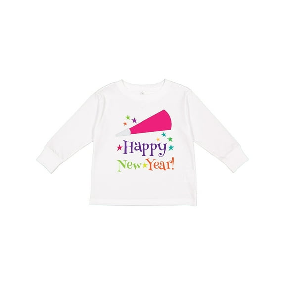 Inktastic Happy New Year Party Boys or Girls Long Sleeve Toddler T-Shirt