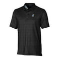 thumbnail image 2 of Men's Cutter & Buck  Black Kansas Jayhawks Alumni Logo Pike Micro Floral Print Stretch Polo, 2 of 3