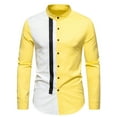 thumbnail image 2 of Wavsuf Mens Sweatshirts Button Yellow Blouse Tops Size L, 2 of 5