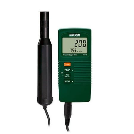 Extech DO210 Compact Disolved Oxygen Meter measures Disolved Oxygen or % Oxygen plus Temperature