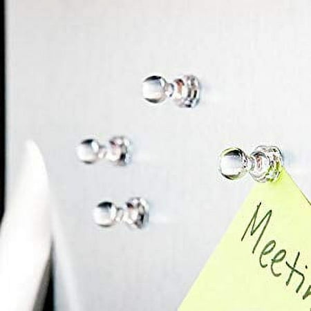 MapMagnets Clear Magnetic Push Pins (Pack of 24)