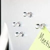 MapMagnets Clear Magnetic Push Pins (Pack of 24)