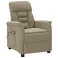 thumbnail image 3 of vidaXL Massage Recliner Massaging Recliner Push Cozy Chair Faux Suede Leather, 3 of 14