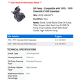 thumbnail image 2 of Oil Pump - Compatible with 1993 - 1999 Chevy K1500 Suburban 1994 1995 1996 1997 1998, 2 of 2