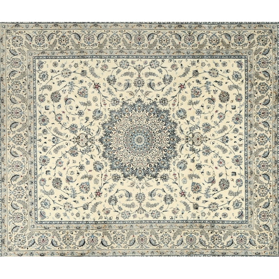 Ahgly Company Indoor Rectangle Traditional Sage Green Medallion Area Rugs, 4' x 6'