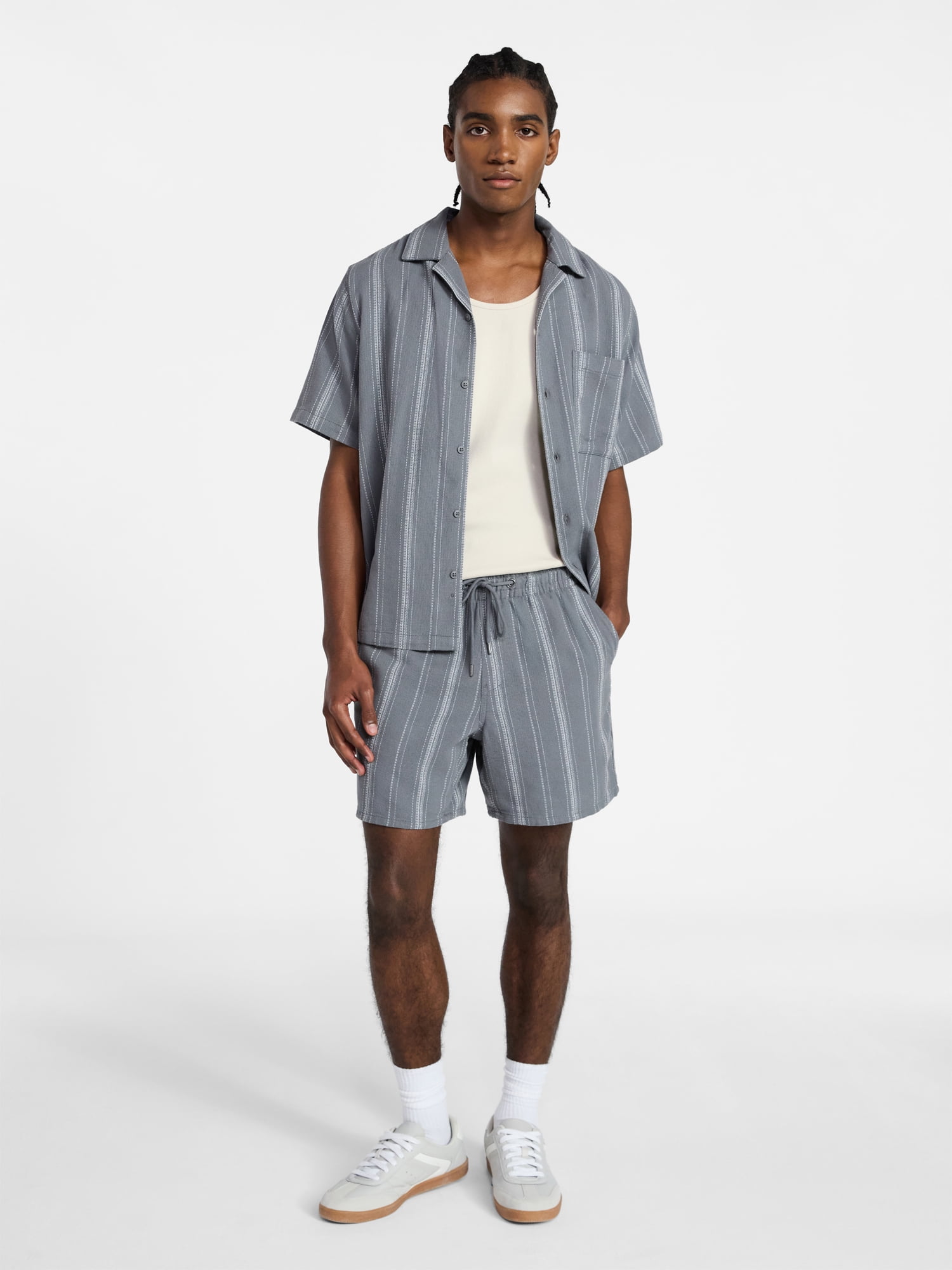 No Boundaries Textured Shorts, 6" Inseam, Men's XS-5XL
