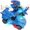 Blue, variant on DEBGFS Toys for 3-6 Year Old Boys Transforming Car Toys with LED Light and Music Dinosaur Toy Birthday Gifts for 4 5 6 7 Year Old Boy (Green),Red