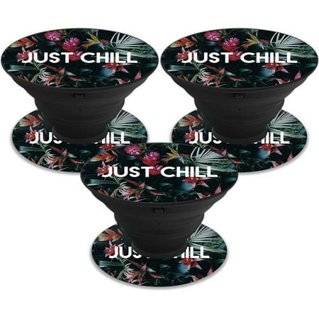 MightySkins POSOCK-Just Chill Skin Decal Wrap for Pop Sockets Sticker - Pack of 3 - Just Chill
