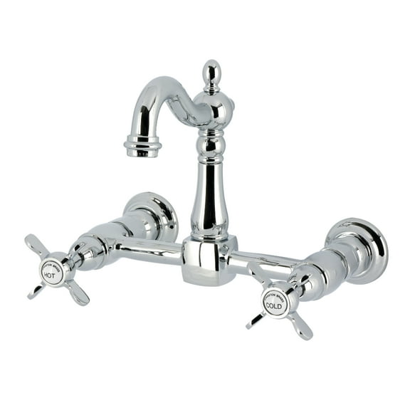 Kingston Brass KS2441BEX Essex Bridge Kitchen Faucet, Polished Chrome